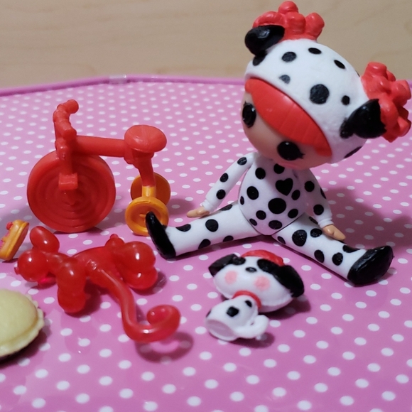 Rare Complete Mini Lalaloopsy Silly Fun House Peanut Ember Dolls Playset - Picture 3 of 6